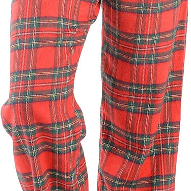 Carnival Intimates Women's 2 Pack Flannel Lounge Pajama Sleep Pants, Pink/Red Plaid