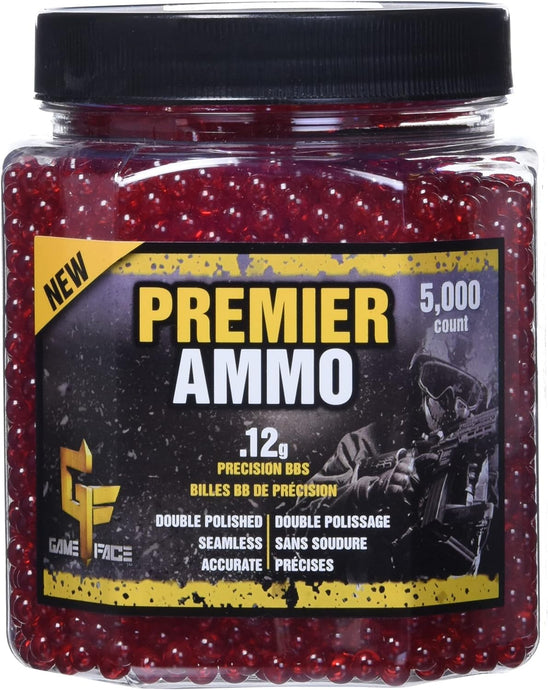 CROSMAN Game Face Premier Airsoft Ammo, 12 gram