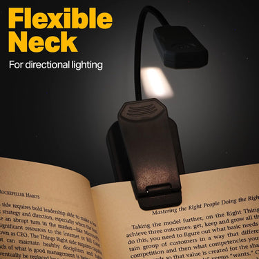 LuxPro Rechargeable Warm 6 LED Lightweight Book Light