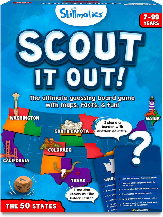 Skillmatics Board Game - Scout It Out 50 States