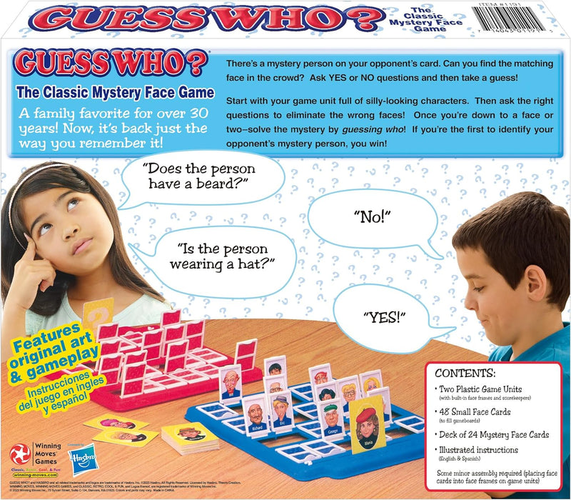 Load image into Gallery viewer, Guess Who? Board Game with Classic Characters by Winning Moves Games USA, Classic Children&#39;s Mystery Board Game of Deduction for 2 Players, Ages 6+
