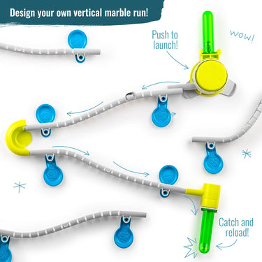 Thames & Kosmos Gecko Run Marble Run Rapid-Fire Launcher Expansion Pack