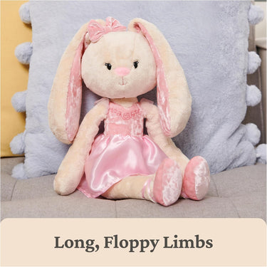 GUND Take-Along Friends Plush, Curtsy Ballerina Bunny 15"