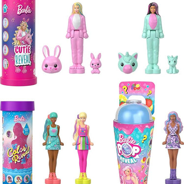 Barbie Mini BarbieLand Reveal Dolls 5-Pack, 1.5-inch with Surprise Unboxing, Different Reveals
