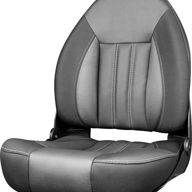 Tempress ProBax Orthopedic Folding High Back Boat Seat (Black/Charcoal/Carbon)