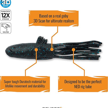 Savage Gear Ned Goby Soft Lure (Black/Blue)