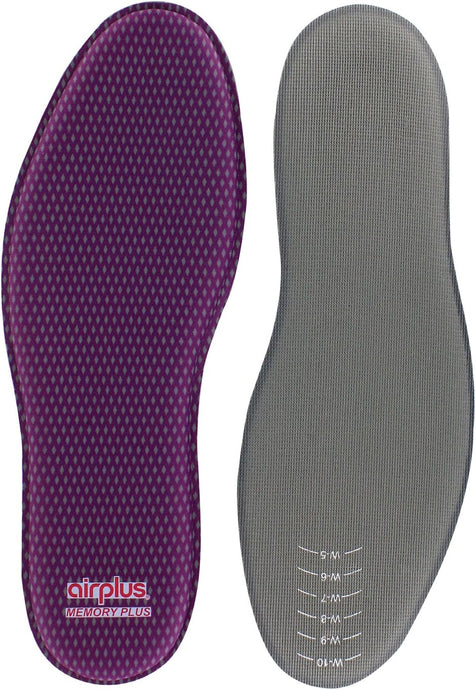 Airplus Memory Comfort Shoe Insoles With Memory Foam for Pressure Relief, Ideal For Men and Women