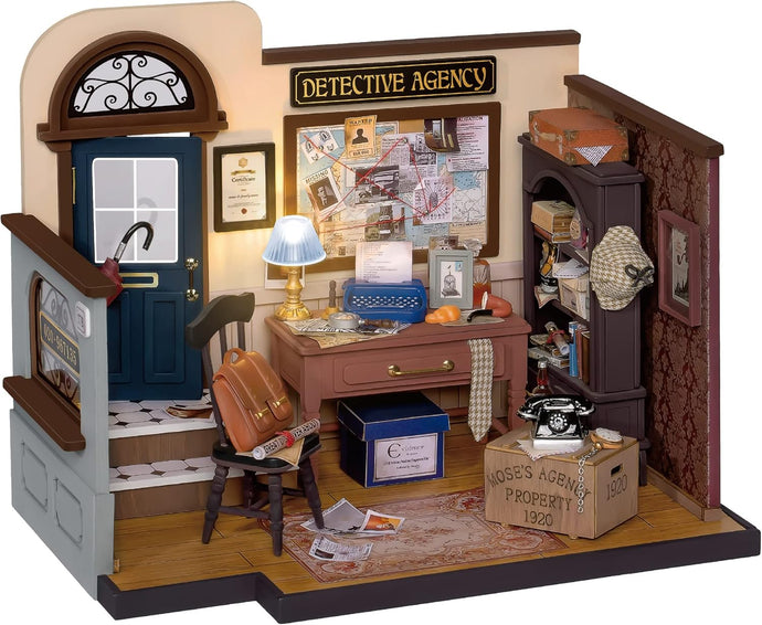 Rolife Mose's Detective Agency DIY Book Nook Kit