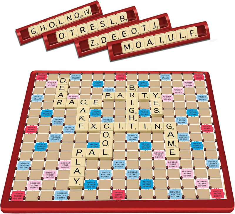 Load image into Gallery viewer, Tile Lock Scrabble by Winning Moves Games USA, Innovative Gameboard &quot;Locks&quot; Tiles In Place, for 2 to 4 Players, Ages 8 and Up
