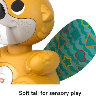 Fisher-Price Baby Learning Toy Linkimals Boppin’ Beaver with Music & Lights