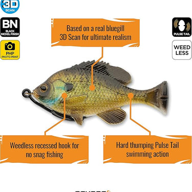Savage Gear Pulse Tail Bluegilll 4" (Bream)