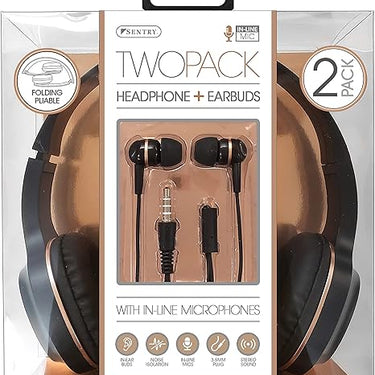 Sentry Overhead Headset & Ear Buds
