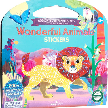 eeBoo: Wonderful Animals Shiny Sticker Book