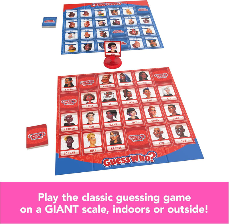 Load image into Gallery viewer, Spin Master Games, Guess Who? Giant Edition, Family Game for Indoor &amp; Outdoor Fun with Big Oversized Board, for Family and Kids, 2-4 Players, Ages 6 &amp; Up
