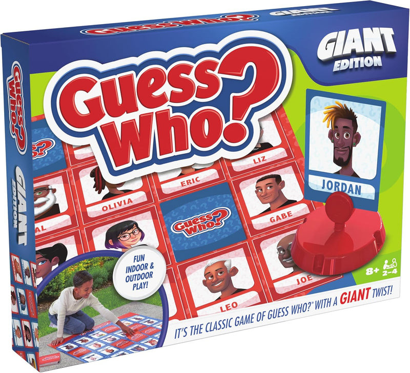 Load image into Gallery viewer, Spin Master Games, Guess Who? Giant Edition, Family Game for Indoor &amp; Outdoor Fun with Big Oversized Board, for Family and Kids, 2-4 Players, Ages 6 &amp; Up
