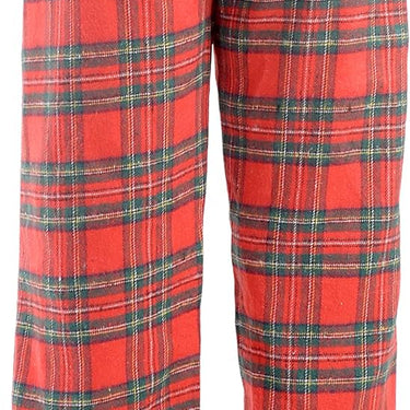 Carnival Intimates Women's 2 Pack Flannel Lounge Pajama Sleep Pants, Pink/Red Plaid