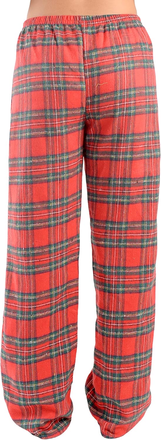 Load image into Gallery viewer, Carnival Intimates Women&#39;s 2 Pack Flannel Lounge Pajama Sleep Pants, Pink/Red Plaid
