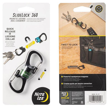 Nite Ize S-Biner 360 SlideLock Dual Carabiner Size 2 (Blue)