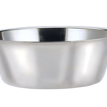 HiLo Silver Plain Stainless Steel 5 qt Pet Dish For Dogs