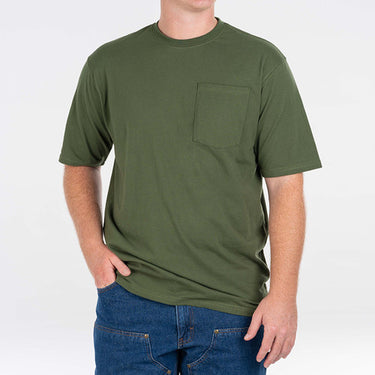 Key Spartan Short Sleeve Pocket Tee (Forest Green) Size M