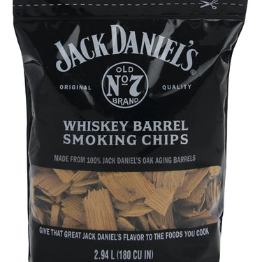 Jack Daniel's Whiskey Barrel All Natural Oak Wood Smoking Chips 180 cu in