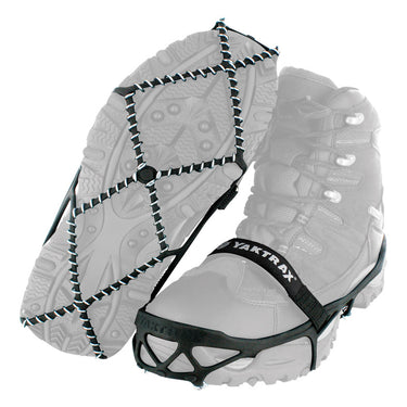 Yaktrax Pro Unisex Rubber/Steel Snow and Ice Traction Black L Waterproof 1 pair Large