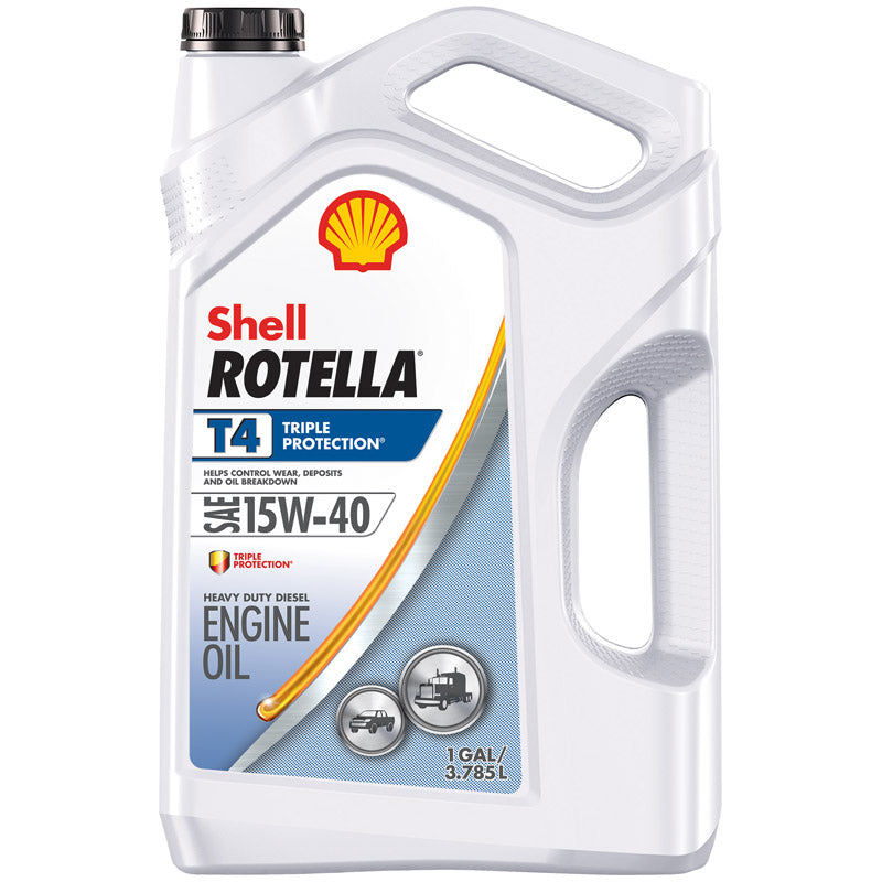 Load image into Gallery viewer, Shell Rotella 15W-40 Diesel Heavy Duty Engine Oil 1 gal 1 pk
