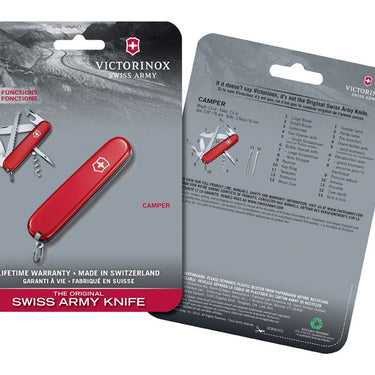 Victorinox Camper Red 420 HC Stainless Steel 3.5 in. Multi-Function Knife