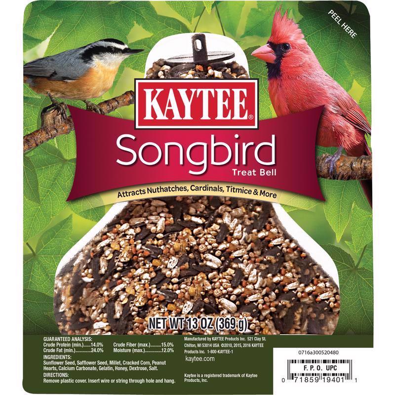 Load image into Gallery viewer, Kaytee Songbird Sunflower Seeds Seed Bell 13 oz
