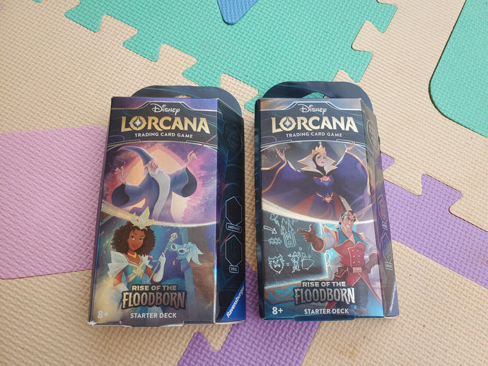 Disney Lorcana Trading Card Game Rise of the Flooborn Amethyst and Steel Starter Deck