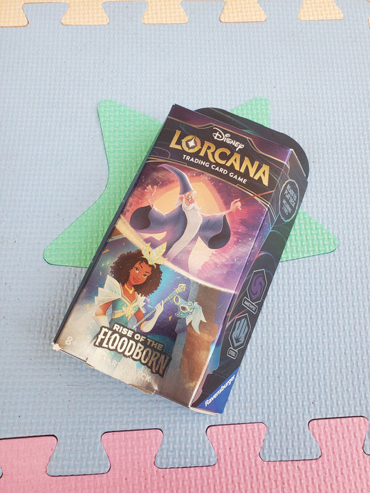 Disney Lorcana Trading Card Game Rise of the Flooborn Amethyst and Steel Starter Deck