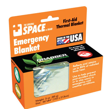 Grabber Warmers Silver Survival Blanket .5 in. H X 56 in. W X 84 in.