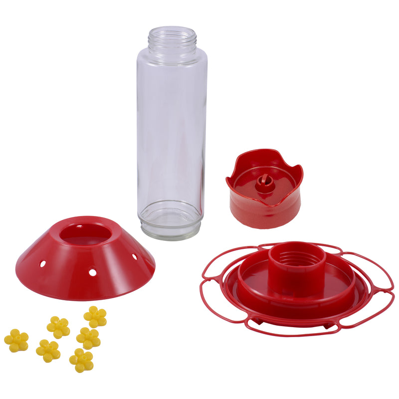 Load image into Gallery viewer, Perky-Pet Hummingbird 30 oz Glass/Plastic Nectar Feeder 6 ports
