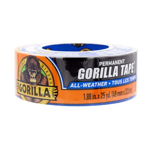 Gorilla 1.88 in. W X 25 yd L Black Duct Tape