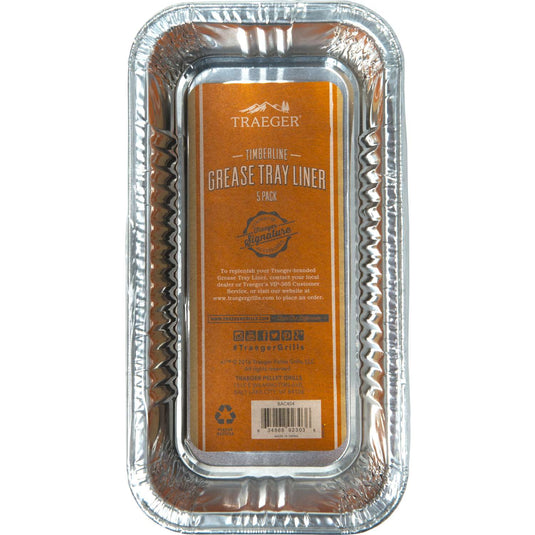 Traeger Aluminum Grease Pan Liner 8.74 in. L X 4.61 in. W For Timberline 850 &1300 Models