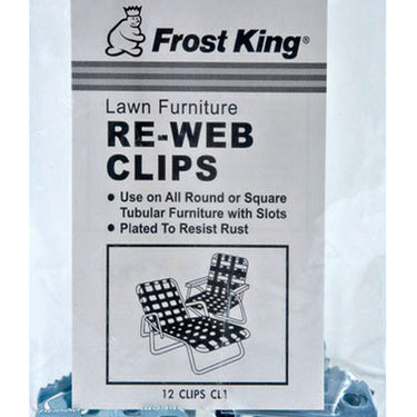 Frost King Aluminum Chair Re-Webbing Clips