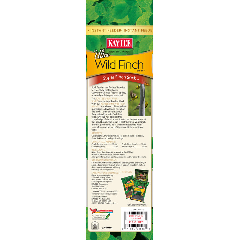 Load image into Gallery viewer, Kaytee Ultra Finch 25 oz Mesh Blend Sock Bird Feeder
