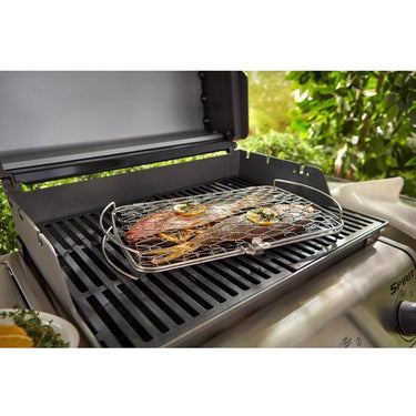 Weber Stainless Steel Grill Basket 18 in. L X 11 in. W 1 pk