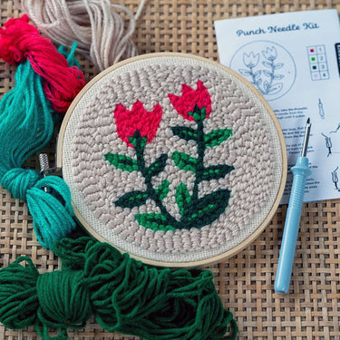 Kikkerland Punch Needle Kit - Tulips