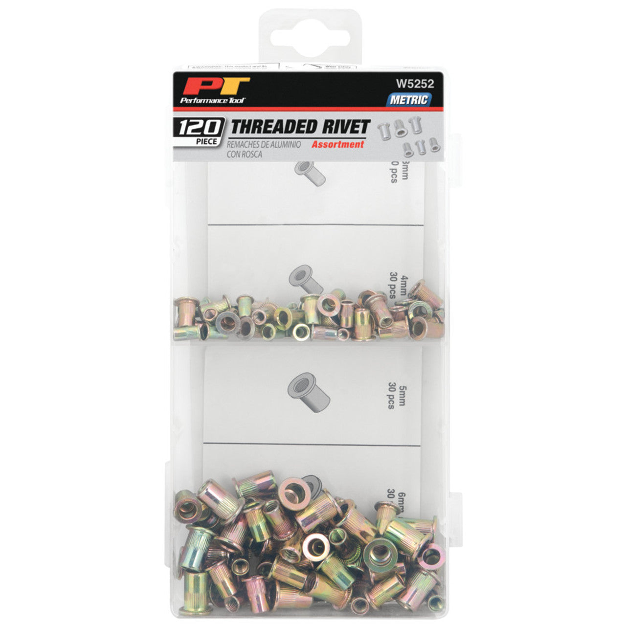 Performance Tool 120 pc. Metric Threaded Rivet Assortment – The General ...