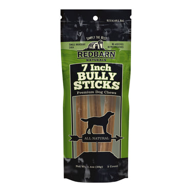Redbarn Beef Grain Free Bully Stick For Dogs 7 in. 3 pk