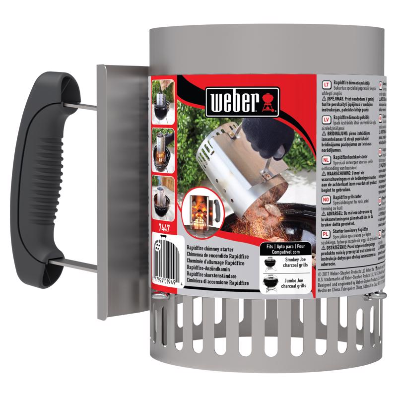 Load image into Gallery viewer, Weber Steel Chimney Starter 10.4 in. L X 5.8 in. W For Weber
