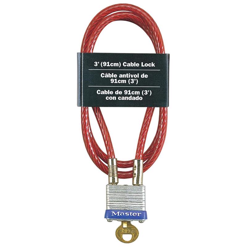 Load image into Gallery viewer, Master Lock 3/16 in. D X 36 in. L Vinyl Coated Steel Locking Cable

