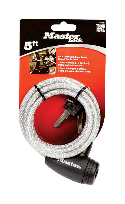 Load image into Gallery viewer, Master Lock 5/16 in. D X 60 in. L Vinyl Coated Steel Locking Cable
