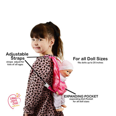 The New York Doll Collection Baby Doll Carrier Backpack