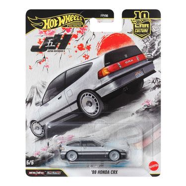 Hot Wheels Premium Car Culture '88 Honda CRX die-cast car in its package