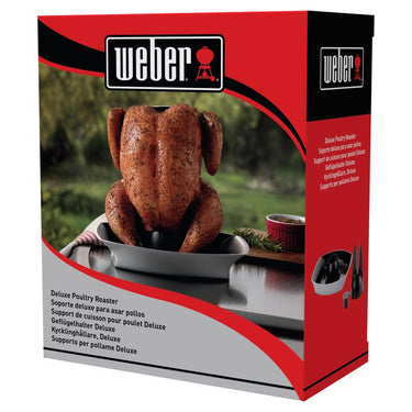 Weber Deluxe Steel Poultry Roaster 15.5 in. L X 12.3 in. W 1 pk