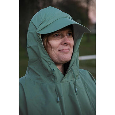 Boulder Creek Green PVC-Coated Nylon Rain Poncho One Size Fits All 20 mil