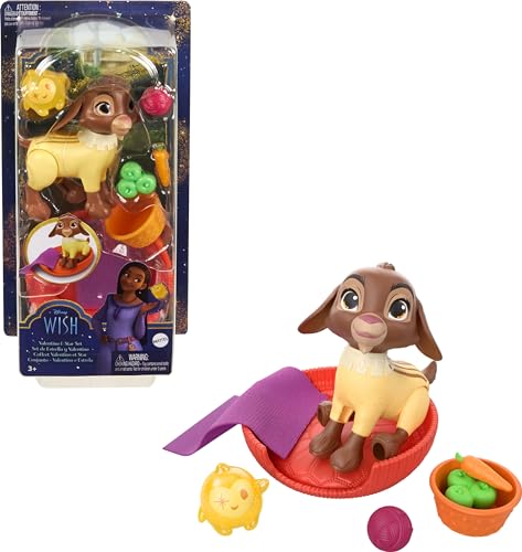 Load image into Gallery viewer, Disney Wish Valentino &amp; Star Set with 2 Figures &amp; 6 Accessories Goat Figure Bends Back Legs
