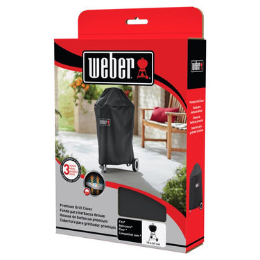 Weber Premium Black Grill Cover For 18in Charcoal Grills excluding Jumbo Joe